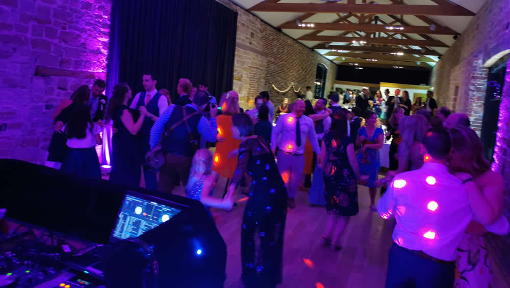 Mobile disco in hall